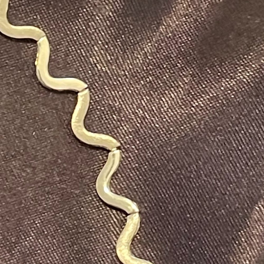 14k White Gold Wave Bracelet